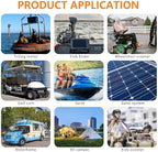 12V 50Ah Lithium Battery - Built-in 50A BMS, 5000+ Deep Cycles LiFePO4 Battery, Perfect for RV, Camping, Home Storage,Trolling Motor,Solar, Power Wheel Chair, Travel Trailer (2 Pack)