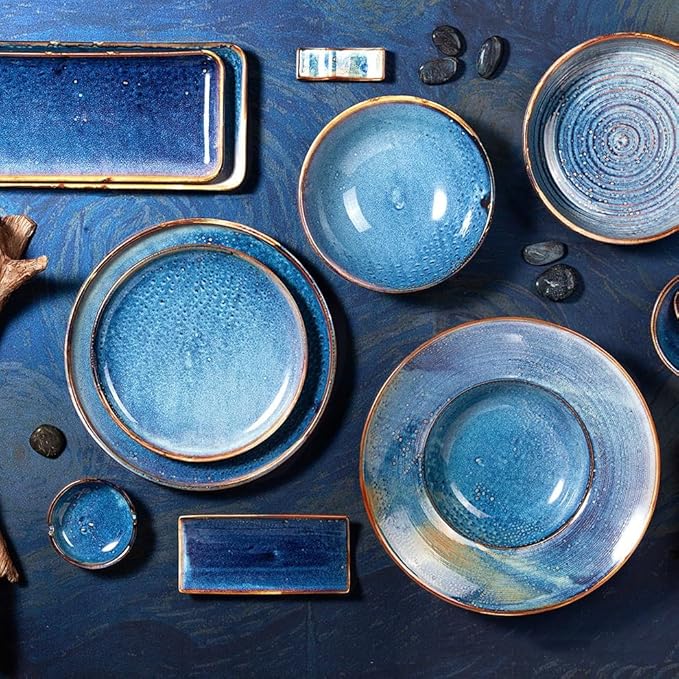Japanese Ceramic Tableware Set Western Dishes Home Soup Bowl Creative Dish Restaurant
