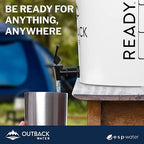 Outback Water Emergency Drinking Water Filter System - Gravity Fed Bucket Potable Water Filtration for Survival, Off-Grid, Disaster Preparedness, Travel, Camping, Bug Out Kit, Up to 24 Gallons a Day