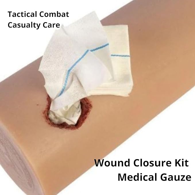 First Aid Advanced Quick Clot Combat Gauze - Flexible Hemostatic Gauze - to Stop The Bleed kit Faster Wound Packing with Quick Clotting Medical Gauze - Survival Kit Supplies - 3" x 12.5'