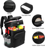 Laripwit 54/40 Cans Backpack Cooler Insulated Leak-Proof Large Cooler Backpack Double Deck Lunch Backpack for Men Women - Perfect Soft Cooler Bag for Tactical, Camping, Picnic, Beach, Hiking