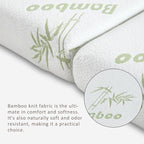 SINWEEK Memory Foam Folding Mattress, 4 Inch Foldable Trifold Mattress Topper, CertiPUR-US Certified Guest Bed with Cooling Cover & Waterproof Lining