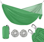 Yard Hammock Clover Green Portable Hammocks with Tree Straps 114" x 54"