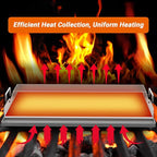 Skyflame Universal Stainless Steel Griddle Plate with Even Heating Bracing for BBQ Charcoal/Gas Grills, 23" x 16" Rectangular Hibachi Flat Top Griddle for Indoor/Outdoor Cooking