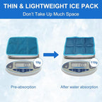Ice Packs for Lunch Box, 4PCS Reusable Small & Thin Cold Packs, Flexible Soft Gel Freezer Packs for Lunch Bags & Coolers, BPA-Free Leakproof Ice Pack Set for Food