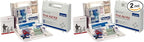 First Aid Only 223-U OSHA-Compliant First Aid Kit, All-Purpose 25-Person Emergency First Aid Kit for Business, Worksite, Home, and Vehicle, 106 Pieces (Pack of 2)