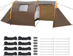 Generic Oxford 2-Person Backpacking Tent Windproof 4 Season Tent Rainproof Waterproof Tent for Camping Hiking Cycling
