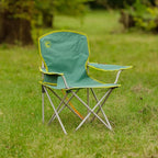 CORE Youth Quad Chair | Folding Chair with Cupholder for Indoor Home or Outdoor Camping | Perfect for Concert Seat, Sports, Beach, Travel & Picnic (Green)