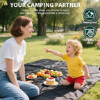 KRUI Tent Footprint, PU 2000 Waterproof Camping Tarp, Durable Tent Floor Saver for Hiking, Backpacking, Hammock, Beach and Picnic