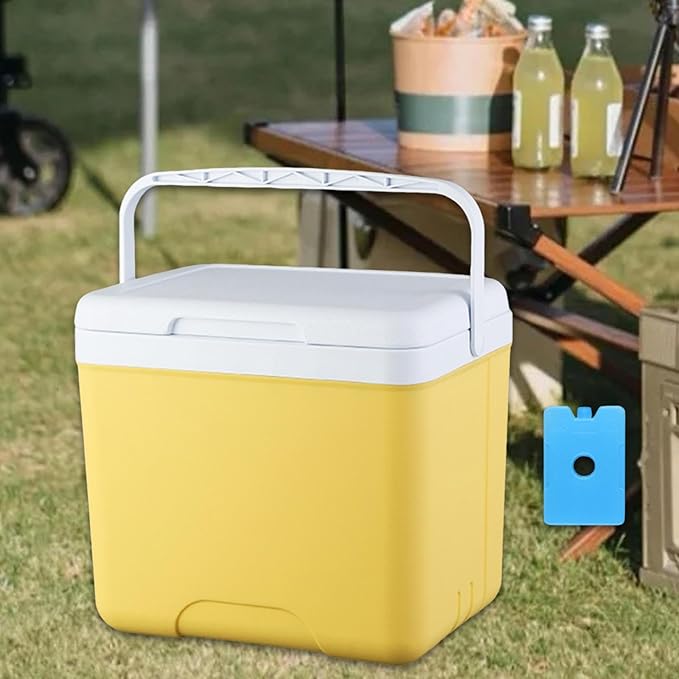 MYCENSE Insulated Ice Cooler, Portable Storage Case Drink Bucket, Versatile Fridge Hard Ice Chest Box for Camping Picnic Beach BBQ Tailgating Fishing