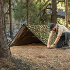 Arcturus XL Survival Tarp - Insulated Reflective Thermal Camping Tarp - 8.5' x 12' (Woodland Camo)