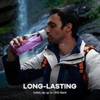 SurviMate Purified Water Bottle for Camping, Hiking, Backpacking and Travel, BPA Free with 5-Stage Intergrated Filter Straw