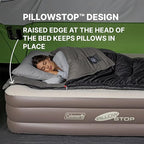 Coleman SupportRest Double-High 18" Queen Air Mattress | Indoor and Outdoor Raised Airbed with 120V Rechargeable Air Pump | Blow Up Air Mattress for Camping