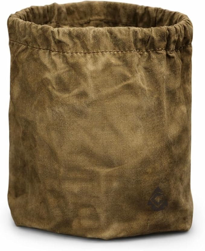 Camp Skillet Bag, Handmade Waxed Canvas Storage Bag for Steel and cast Iron cookware, Camping Gear, bushcraft Gear, Survival Gear