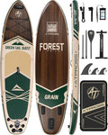 10'6''x33''Inflatable Stand Up Paddle Board, 400lbs Extra Wide Blow Up Paddle Board with Kayak Seat, Premium SUP Accessories Kit & Backpack, Non-Slip Stable Deck Boat for Yoga Fishing Surf