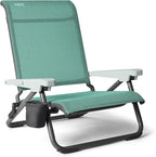YETI Hondo Reclining Beach Chair, Breathable, UV-Resistant, and Supports up to 350 lbs, Seafoam