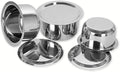 Sumeet Stainless Steel Cookware Set With Lid, 1L, 1.4L, 1.8L, 3 Piece (White)