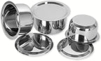 Sumeet Stainless Steel Cookware Set With Lid, 1L, 1.4L, 1.8L, 3 Piece (White)