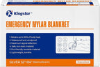 Emergency Blankets 10 Packs, 84" L x 52" W, Bulk Survival Blankets for Disaster Prep & Homeless Care, Heavy-Duty Reusable Mylar Retains Body Heat in Extreme Cold, A Must-Have for Car Kits