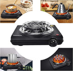 Electric Charcoal Burner Stove Portable Hot Plate Grill Coal Burners Heating Plate 700W Charcoals Starter Heater with Smart Heat Control & Stainless Steel Fast Heating for Cooking Top Countertop