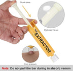 Snake Bite Kit, Bee Sting Kit, Emergency First Aid Supplies, Venom Extractor Suction Pump, Bite and Sting First Aid for Hiking, Backpacking and Camping