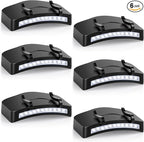 6 Pcs Hat Clip Light, 11 LED Cap Lights Clip on Hat, IPX5 Waterproof Hands-Free Flashlight for Running, Working, Biking, Camping(AAA Batteries not Included)