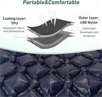 Ultralight Inflatable Camping Sleeping Pad - Portable Outdoor Air Cushion for Hiking Travel Backpacking(Royal Blue)