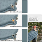 Naturehike Self-Inflating Sleeping Mat Lightweight Comfortable Asleep Pad 1.4" Sponge Filling Ergonomic for Hiking Picnicking Outdoor Activities & Family Camping Portable Foldable (White-Rectangle)