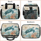 Vintage Turtle Ocean Soft Cooler Bag Insulated Lunch Box for Men & Women, Large Leakproof Lunch Bag Portable Beach Cooler for Work, Picnic, Road Trips,Fishing, Travel, Camping,A-2