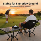 Folding Outdoor Chair — Easy Outdoor Comfort, Simple One-Piece Design, Stable Aluminum Frame, Relaxed Seating for Backyard, Camping & Everyday Use