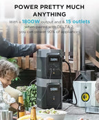 EF ECOFLOW DELTA 2 Smart Extra Battery, 1024Wh LiFePO4 Expansion Battery for Power Station DELTA2