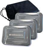 Below Zero Deluxe Stainless Steel Reusable Cooling Pack | Durable Ice Pack Lasts 48 Hours, Ice Pack for Bento, Lunch Bags, Coolers, Picnics, Camping, Beachgoers, Sporting Events | Longest Lasting