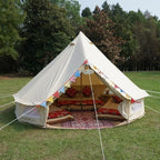 Dream House Outdoor Waterproof Cotton Canvas Family Camping Bell Tent