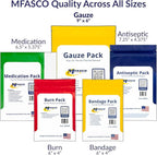 MFASCO First Aid Kit Refill Supplies Gauze Pack Refill