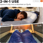 Sleeping Bag for Adults Warm Weather, Compact Lightweight Backpacking Sleeping Bag with Compression Sack, Camping Essentials Gear for Hiking Travel Climbing Outdoor & Indoor Use