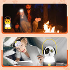 VIHOSE 2 Set Kids LED Camping Lantern and Headlamp 4 Pcs Animal Themed Camping Equipment Nightlight Battery Powered Night Light for Emergency Hurricane Lightweight Tent Lamp for Children