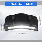 Mudder 4 Pcs Hat Light Clip Cob Cap Lights Clip on Hat Headlamp Battery Powered Cap Brim Lamp Black Waterproof Ultra Bright Headgear Flashlight for Hunting Camping Fishing Hiking