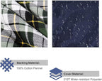 REDCAMP Cotton Flannel Sleeping Bag for Camping Backpacking, Adults Cold Weather Envelope Sleeping Bags with 2/3/4/6lbs Filling