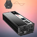 Xijia 2500W Pure Sine Wave Inverter，48V to 120V AC Converter for Home，Solar Systems，Remote and Bluetooth Control for Truck，Camping，with 2 US AC Socket，Surge Power 5000W