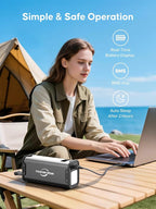 Portable Power Bank with AC Outlet 99.9Wh 27000mAh Laptop Charger, External Battery Pack 110V 70W Portable Power Station for Travel, Camping, Office, Blackout Emergency