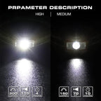 EverBrite Headlamp, 2 Pack Kids Headlamp with Red Light and Memory Function, Head Lamp for Adults and Kids with 5 Modes, Bright Headlamps for Camping, Running, Christmas Gifts, Batteries Included