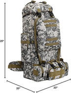 100L Camping Hiking Backpack,Molle military Tactical rucksack backpack,Waterproof Lightweight Hiking Backpack