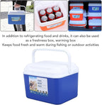 SIXRUN 5L Portable Cooler Box, Multifunctional Keeps Food Freshness and Drink Cool Insulated for Travel Camping Fishing and Outdoor Activities
