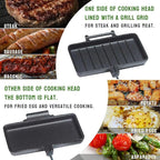 Double Pie Iron Sandwich Maker for Camping, Cast Iron Campfire Pie Cooker, Campfire Cooking Equipment Mountain Pie Maker