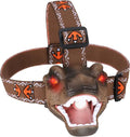 Dinosaur Kids Headlamp, T-Rex Dinosaur Led Headlamp Flashlight, Dinosaur Toy Headlamp Flashlight with 4 Lighting Mode for Boys, Girls’ Camping, Hiking, Reading and Party (Brown)