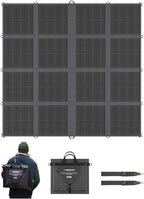 Renogy 400W Portable Solar Panel Blanket, 25% High Efficiency N-Type Foldable Solar Panel Charger for Power Station,Lightweight 16-Fold Space Save, Fast Setup for Camping, RV, Pickup, Marine Off-Grid