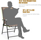 Giantex 2-Pack Patio Dining Chairs, Portable Folding Chairs, Camping Chair with Armrest, Outdoor Dining Chairs for Bistro, Deck, Backyard (2)