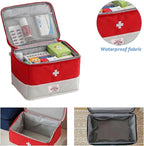 Travel Medicine Bag Organizer, Medical Bag Empty, for Home, Travel, Camping, Car, Hiking & Outdoor Emergencies, Emergency Medical Kits
