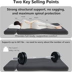 Car Air Mattress, Inflatable SUV Truck Camping Mattress for Back Seat, Thickened Travel Car Bed Sleeping Pad with 2 Round air-Filled Bolster,Air Pump and 2 Pillows (Black)