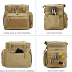 Large Tactical Lunch Box for Men, Insulated Lunch Bag Adult, Thermal Lunchbox Leakproof Waterproof Cooler Bag, Dual Compartment Lunch tote, Large Lunch Pail for Work Office Camping 24L